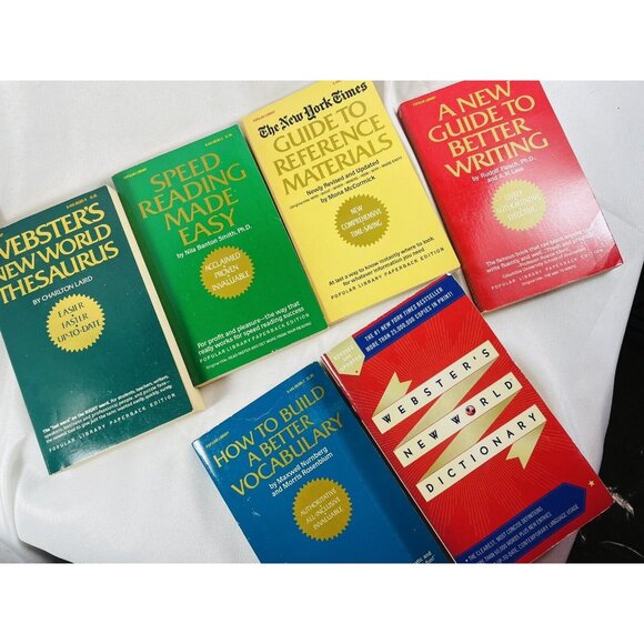 Webster’s Popular Library Desk Top Reference Vintage 5 Book Set - Picture 5 of 12